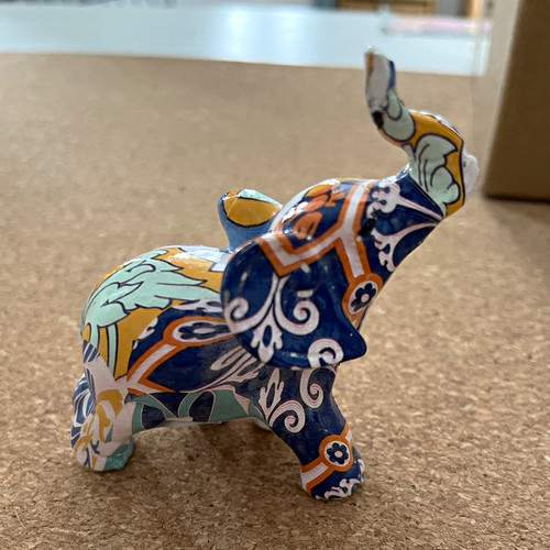 Elefant figur bunt - figur,