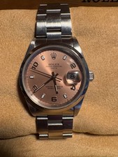 TOP: Rolex Oyster Perpetual Date 34 Rose Arabic Ref. 15200 Full-Set