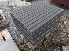 Beton Tiefbordstein, Leistenstein 100x25x8 cm, Farbe Anthrazit, eins. gefast