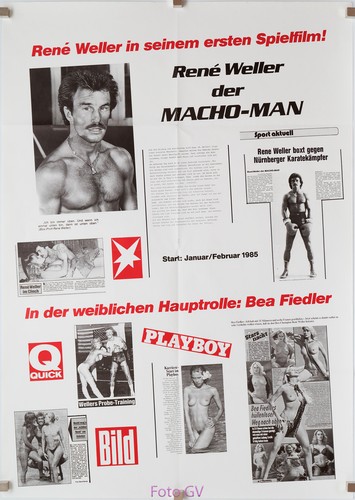 Plakat macho man 1984 rené - macho-man,
