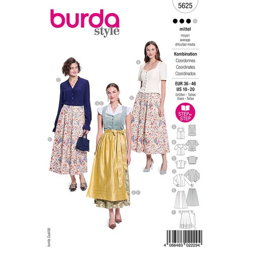 Dirndl set mit mieder blusen - dirndl-set,