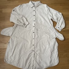 Damen Feincord Bluse, Hemd, Kleid Größe XL Weiß