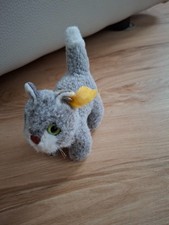 Steiff Katze Kitty 1495/10 / Sammlerstück / Fahne & Knopf / ca 10 cm / von 1980