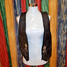 Leder weste kutte - leder,