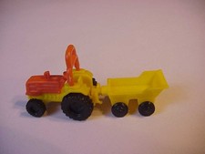 Traktor mit Anhänger Mistwagen orange/gelb - aus Traktoren EU 1991
