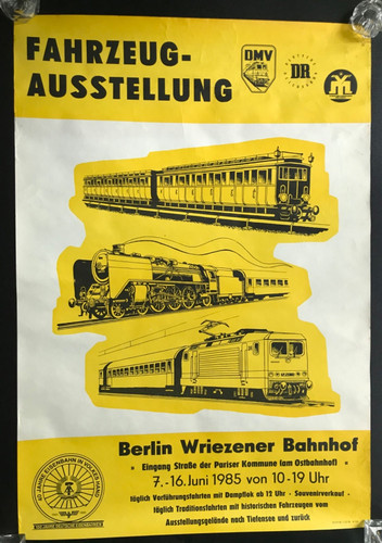 Ddr plakat fahrzeugausstellung - ddr,