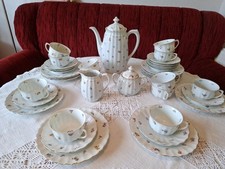 Schaller Alt Wien 12 Teilig Kaffeeservice Streublumen  