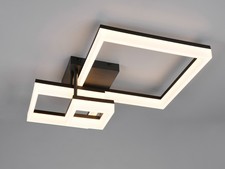 Große LED Deckenlampe Schwarz