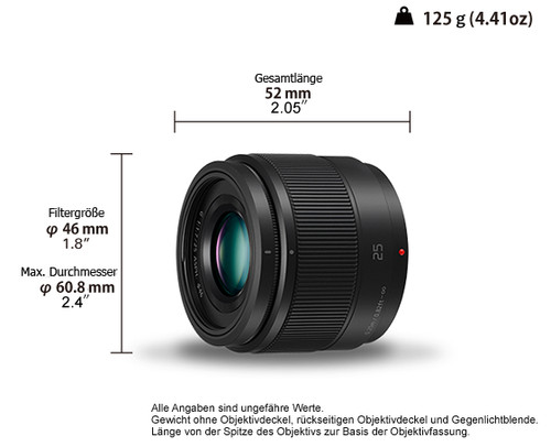 Panasonic lumix h025e k - panasonic, h-h025e-k