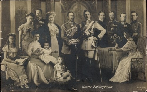 Die deutsche kaiserfamilie - ak,