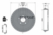 Brake Drum Textar 94049000
