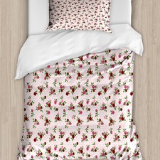 Blumen Bettwäsche Set