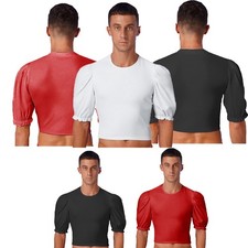 Herren Shirt Wettbewerbe Tanzkleidung Urlaub Tops Manschetten Samt Cosplay Tanz