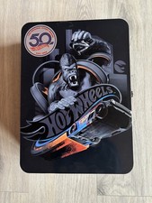 Theo Klein 2881 Hot Wheels Sammelkoffer I Metall-Koffer für bis zu 50 Autos