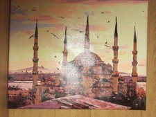 gemaltes bild auf leinwand