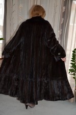 Nerzmantel  Swinger Real Fur Saga Mink, wie Zobel, Pelliccia Visone