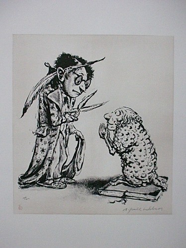 Paul weber lithographie - paul, weber,