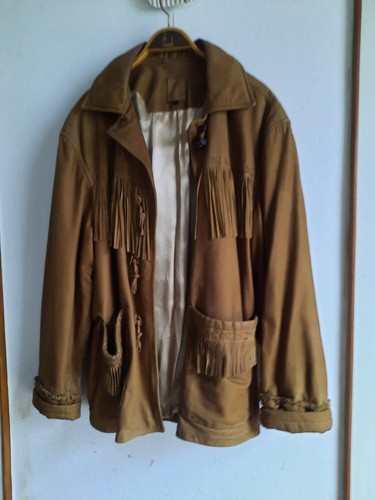 Lederjacke mit fransen - lederjacke,