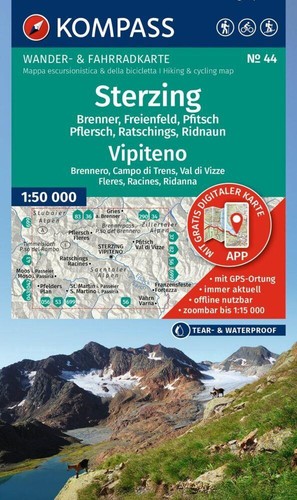 Kompass wanderkarte 44 - wanderkarte,