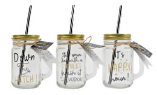 Lustiges Einmachglas Set mit 4