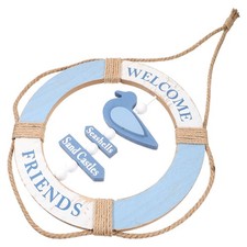 Mediterran stil holz boje wand anhänger shop fenster tür hängende