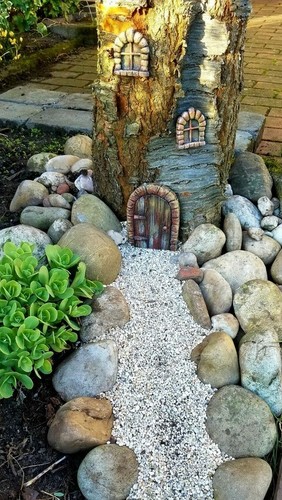 Gartendeko fairy door - fairy,