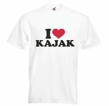 T-Shirt I LOVE KAJAK FAHREN - KAJAKFAHRER - WILDWASSER - KAJAK PADDEL -