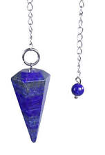 Lapislazuli PENDEL Edelstein geschliffen facettiert Radiästhesie Edelsteinpendel