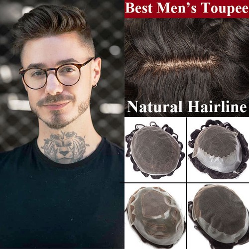 Echthaar toupet für - echthaar, männer