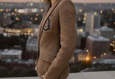 Ralph Lauren Damen Wolle Tweed