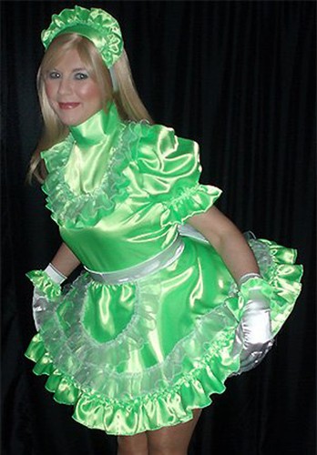 Deluxe sissy maid ruffle - maid,