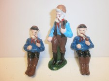 Konvolut 3 alte Massefiguren