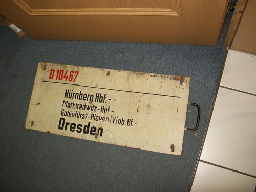 Metall zuglaufschild deutsche - zuglaufschild,