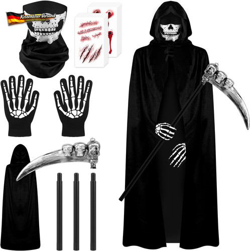 Sensenmann kostüm set - sensenmann,