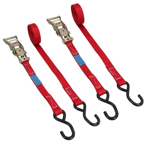 Roter ratschengurt zurrgurt - ratschengurt,