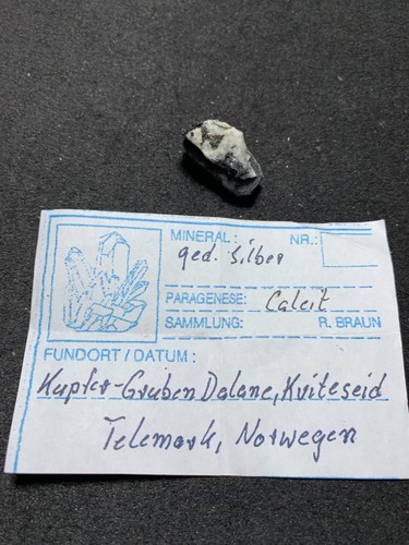 Silber ged - silber,, calcit