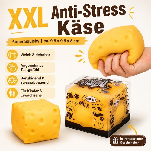 Xxl anti stress squishy - squishy, käse