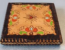 Holz Zigarettenetui hanfgefertigt DDR dekoratives Unikat