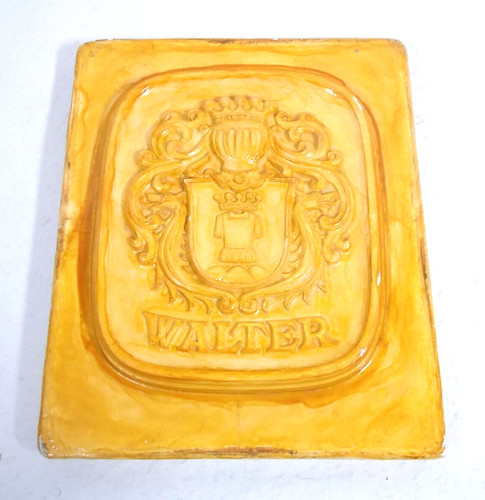 Altes familienwappen gussform - altes,