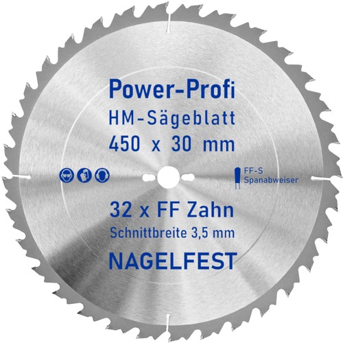 Kreis sägeblatt 450 - 450, x