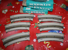 Märklin 6x  7167  gebogenes Rampenstück Brücke  Metall Spur H0