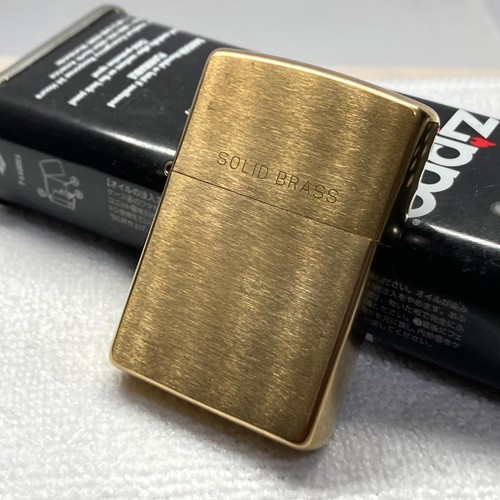 Zippo solid brass gold 2018 - solid,