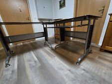 Eckschreibtisch Mit Glasplatte 