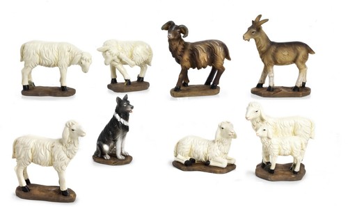 Set tiere krippenfiguren aus - set, 8