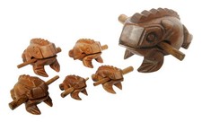 KLANGFROSCH Holz Percussion Holzfrosch Klangtier Instrument Musikinstrument Frog