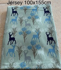 Jersey Stoff Hirsch/Bäume