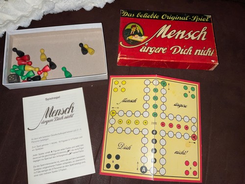 Vintage mensch ärgere dich - mensch,