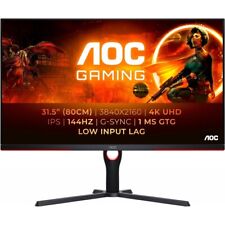 AOC AGON U32G3X/BK Gaming-Monitor schwarz/rot 32 Zoll UHD 4k IPS-Panel 144 Hz