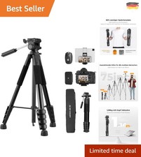Kamerastativ S255A3+BV01, Leichtes Stativ mit Tasche,190cm Handystativ,Tripod...
