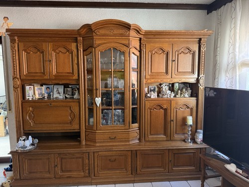Wohnzimmer schrankwand eiche - schrankwand,